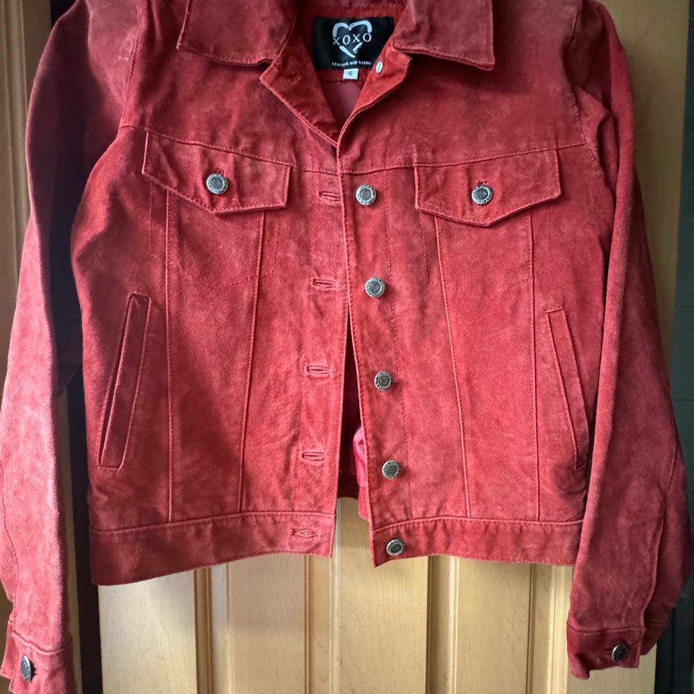 XOXO  Red Suede Jacket
